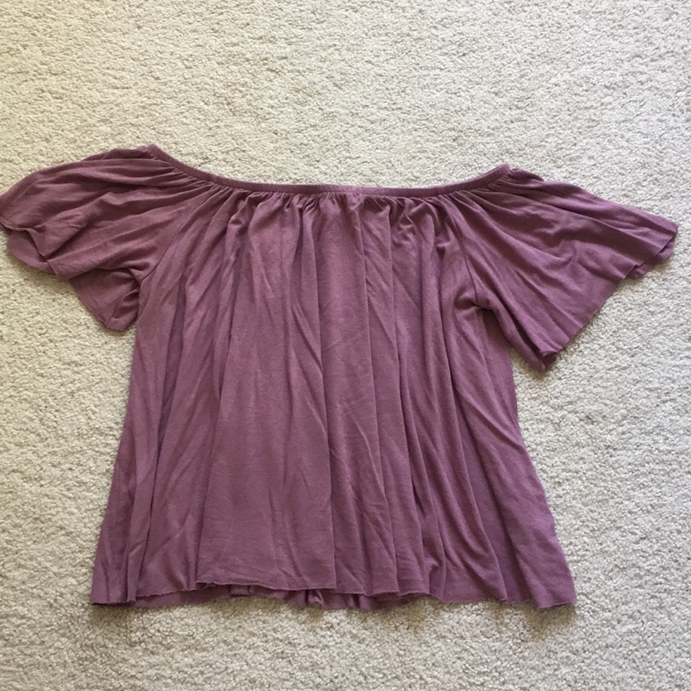 BP purple off shoulder flowy top, XS